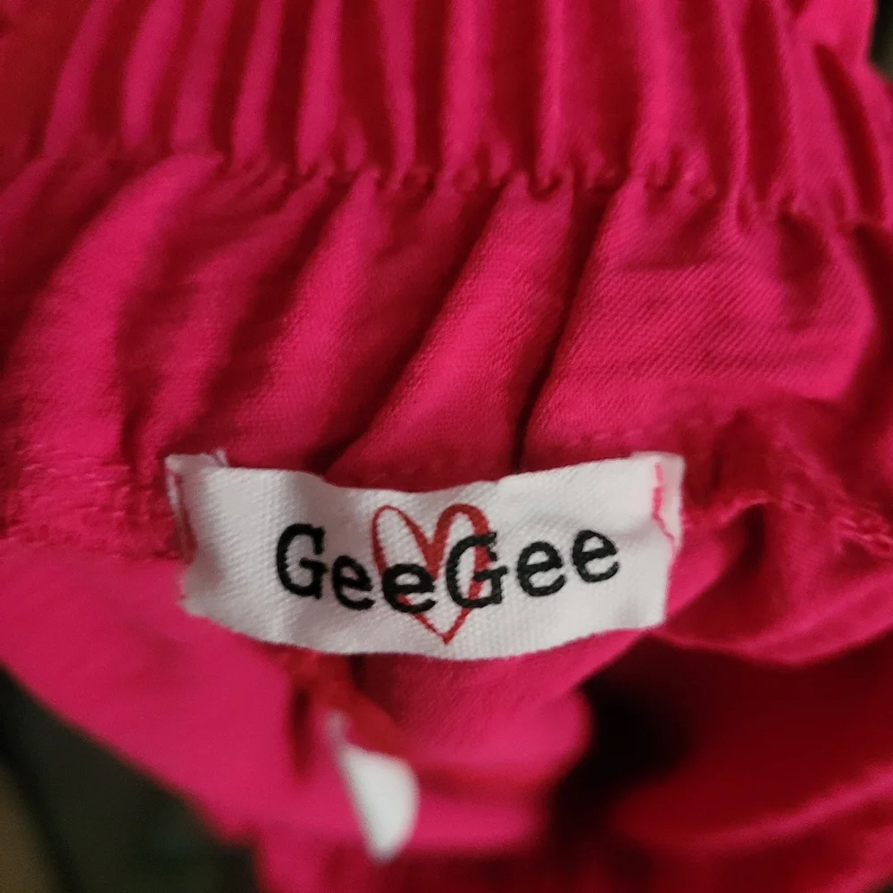 Gee Gee Elastic Waist Shorts Hot Pink - Picture 4 of 7